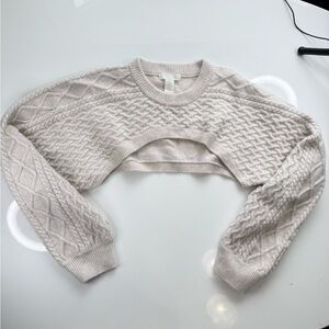 H&M EXTRA-SHORT SWEATER